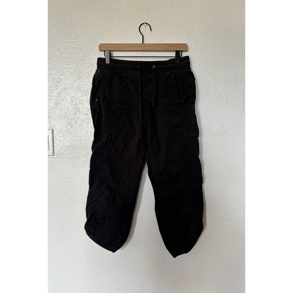 Khakis & Company Women's Black Capri Cropped Pants With Pockets Size 6